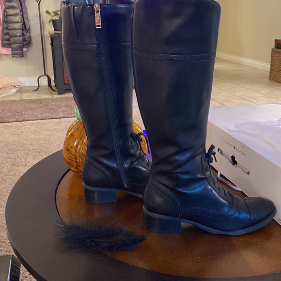 Tommy Hilfiger Tall Black Boots - Picture 8 of 13